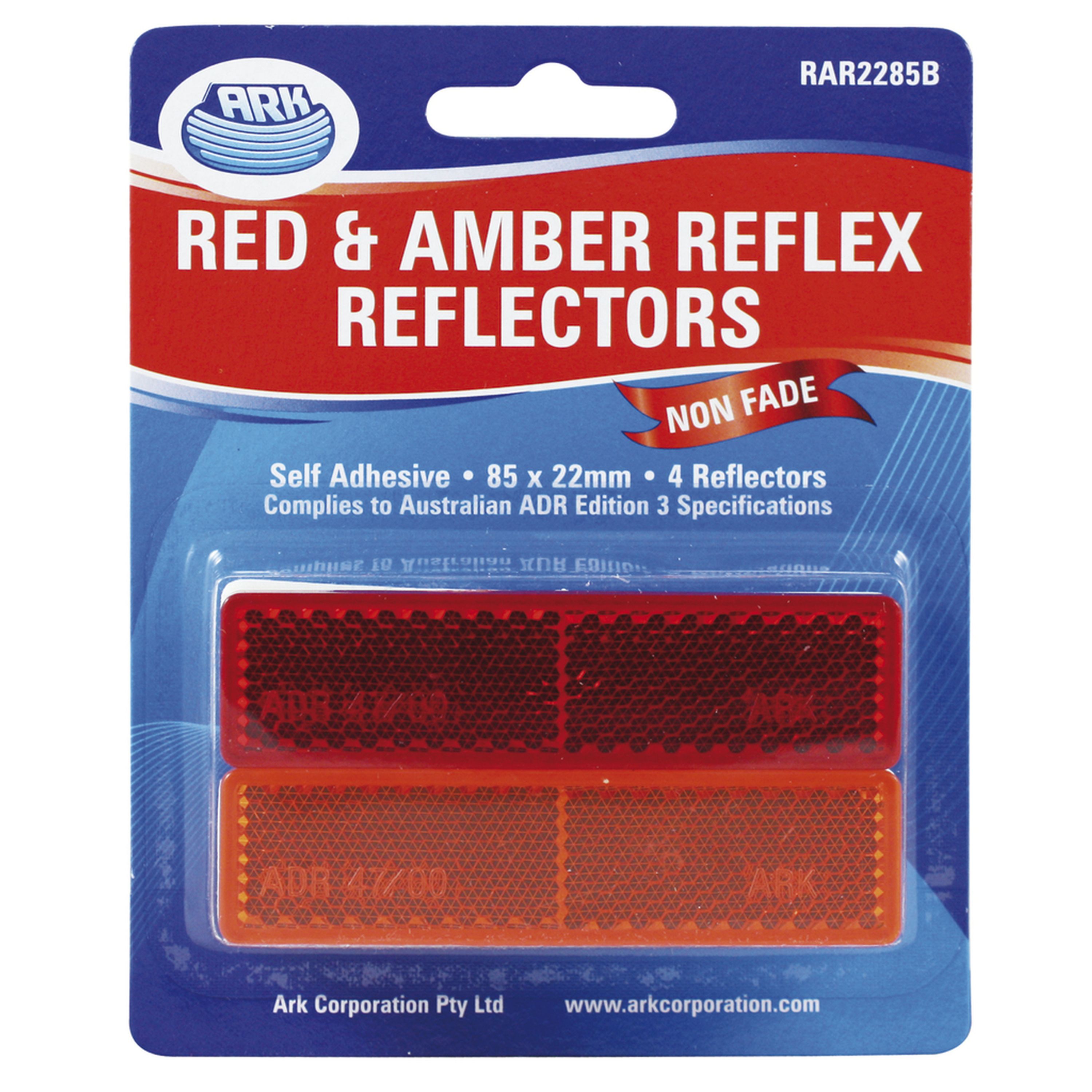 Trailer/ Other Vehicle Reflectors - Combo - 85 x 22mm Pack of 4