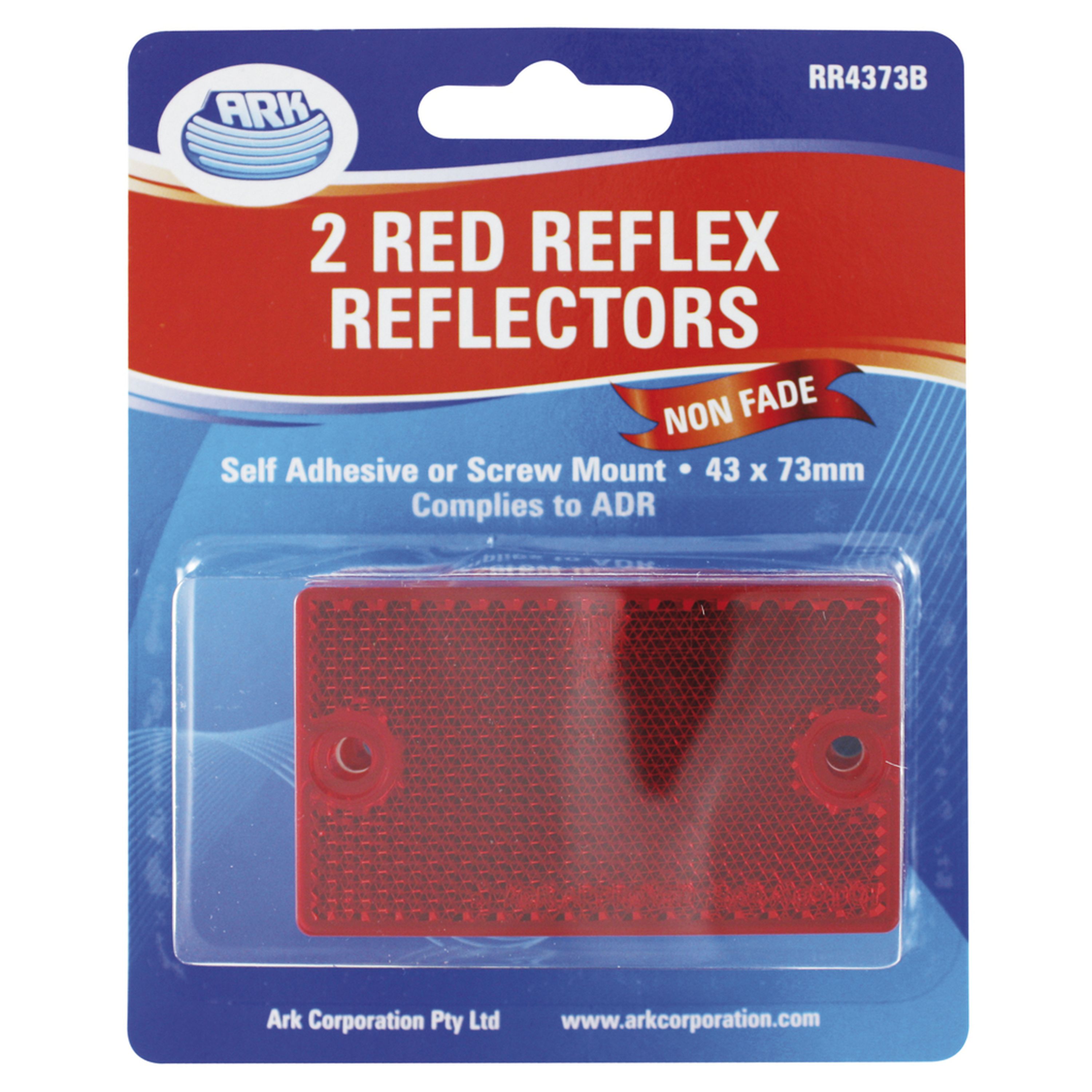 Trailer/ Other Vehicle Reflectors - Red - 43 x 73mm
