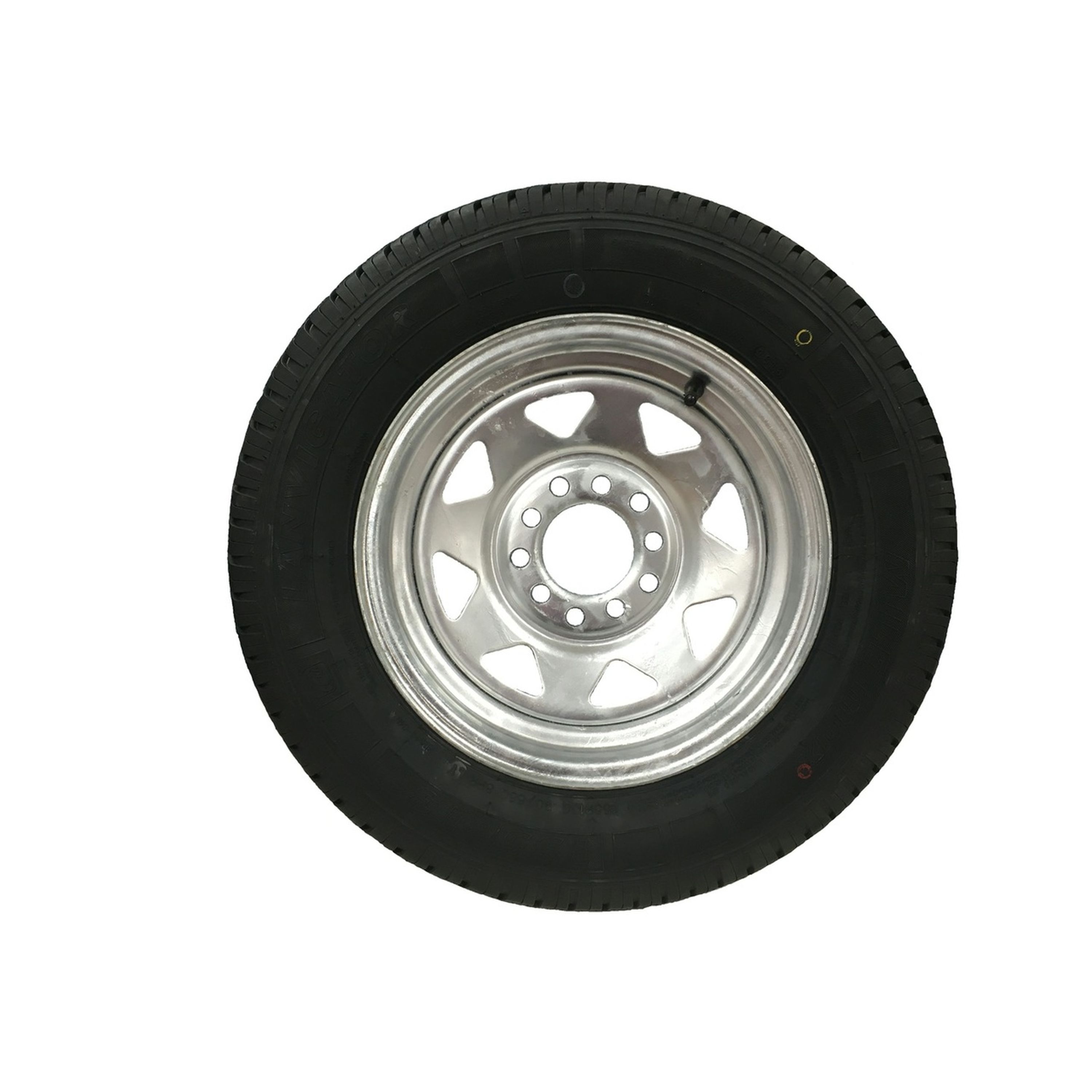 Multi-Fit Stud pattern Sunraysia style rim and tyre 10inch