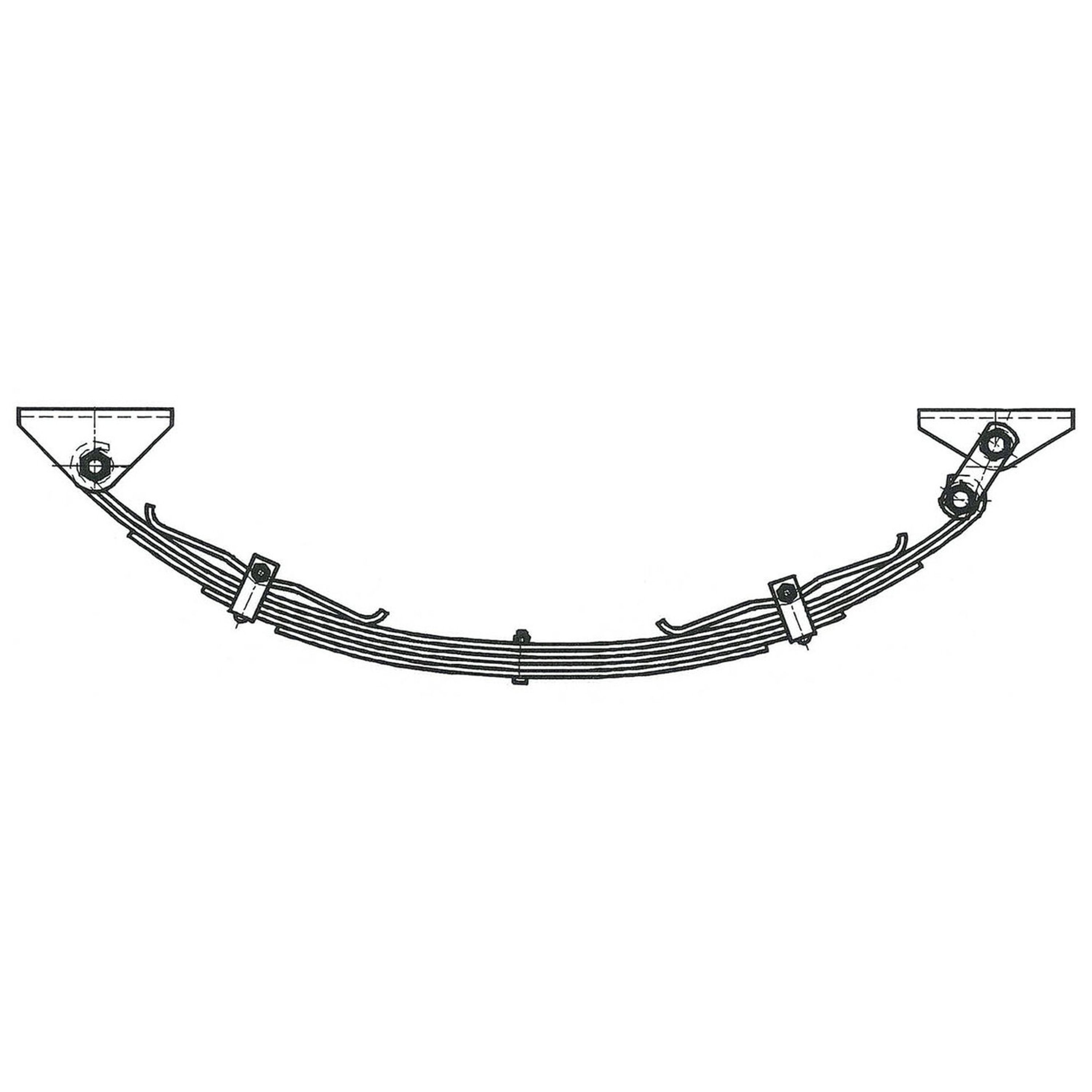 Heavy Duty Eye-Eye Spring Kit 60mm 775kg Single