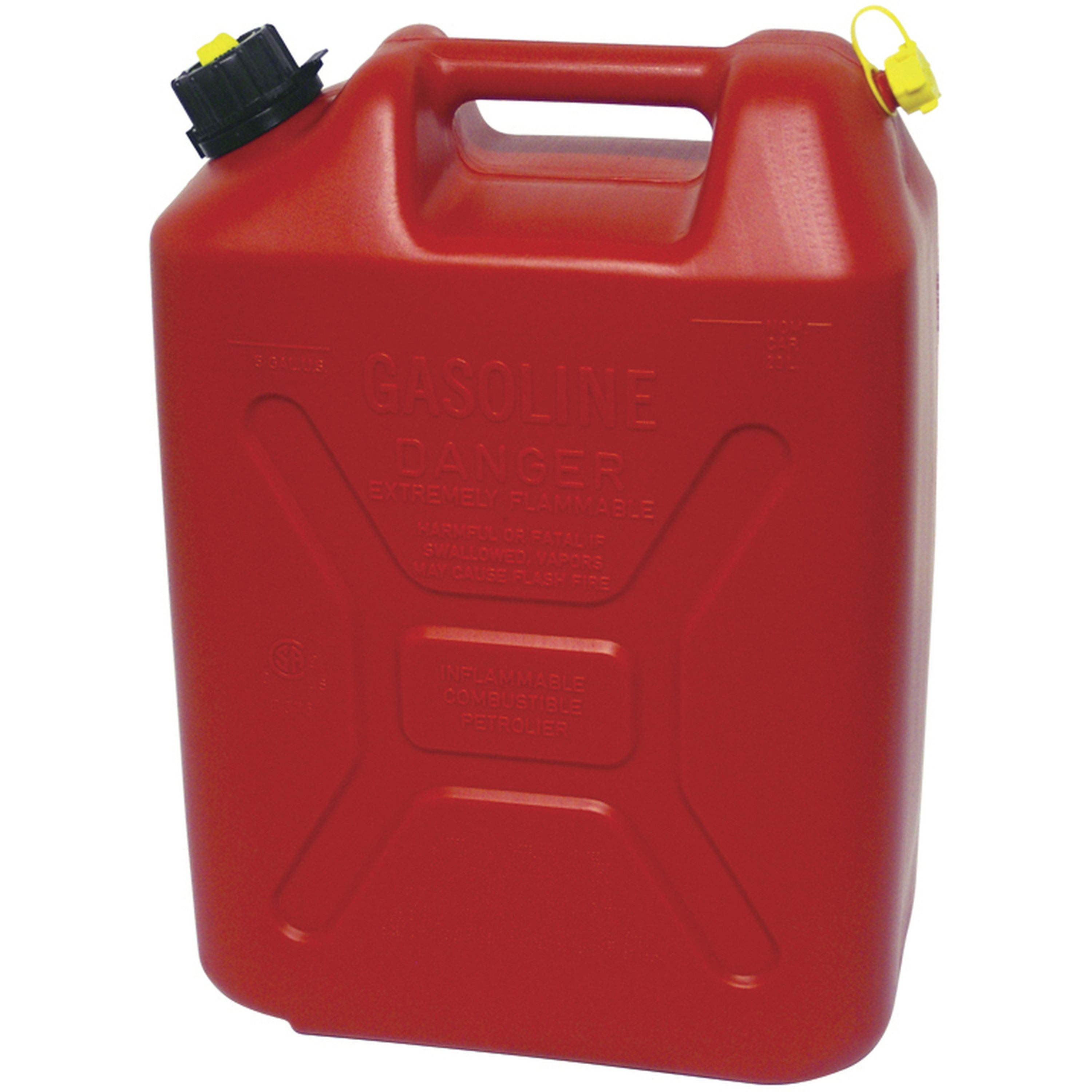20L Plastic Jerry Can - Red - Petrol