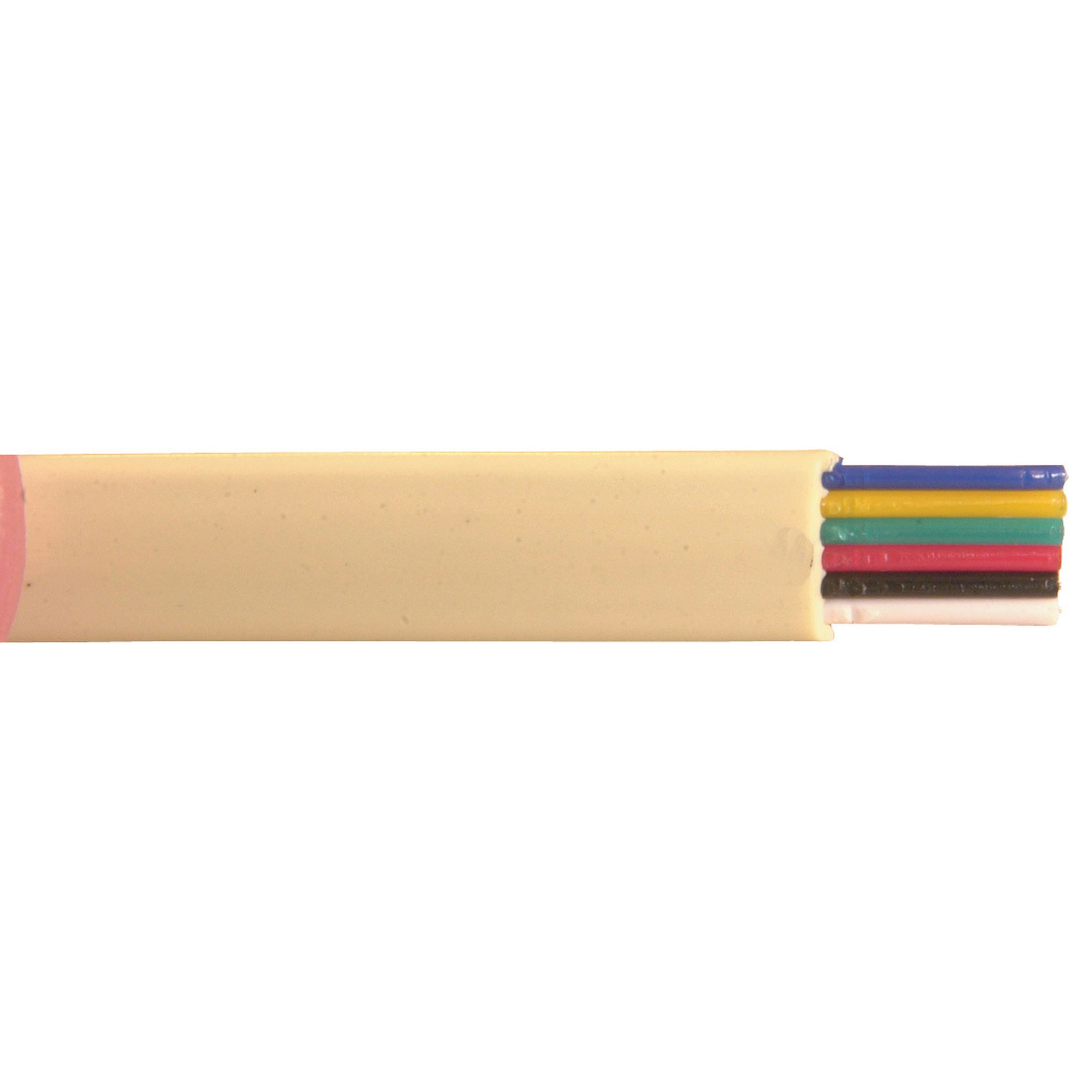 6 Wire Telephone Cable (3 Pairs) - Sold as 100m roll