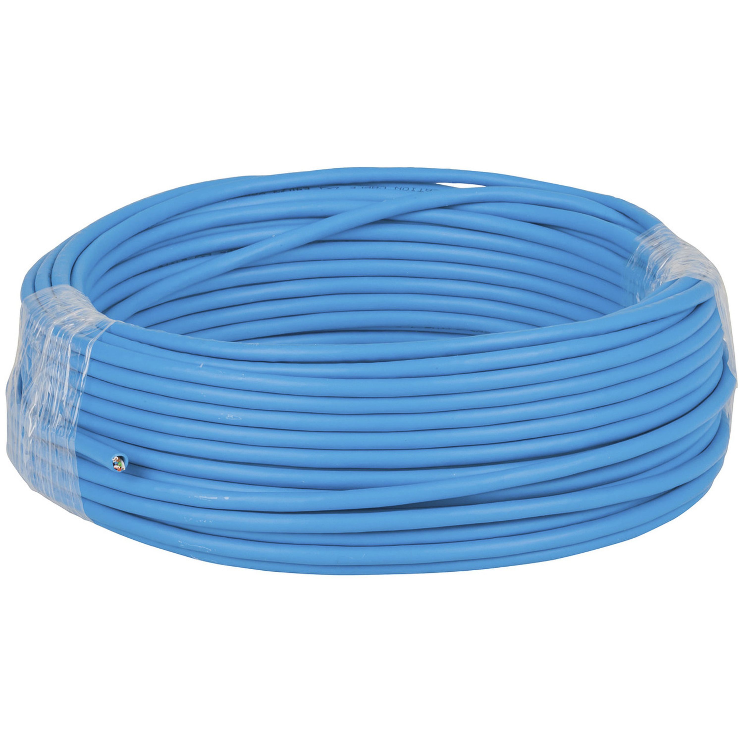 Cat 5e Solid Network Cable - Blue - 30m Roll