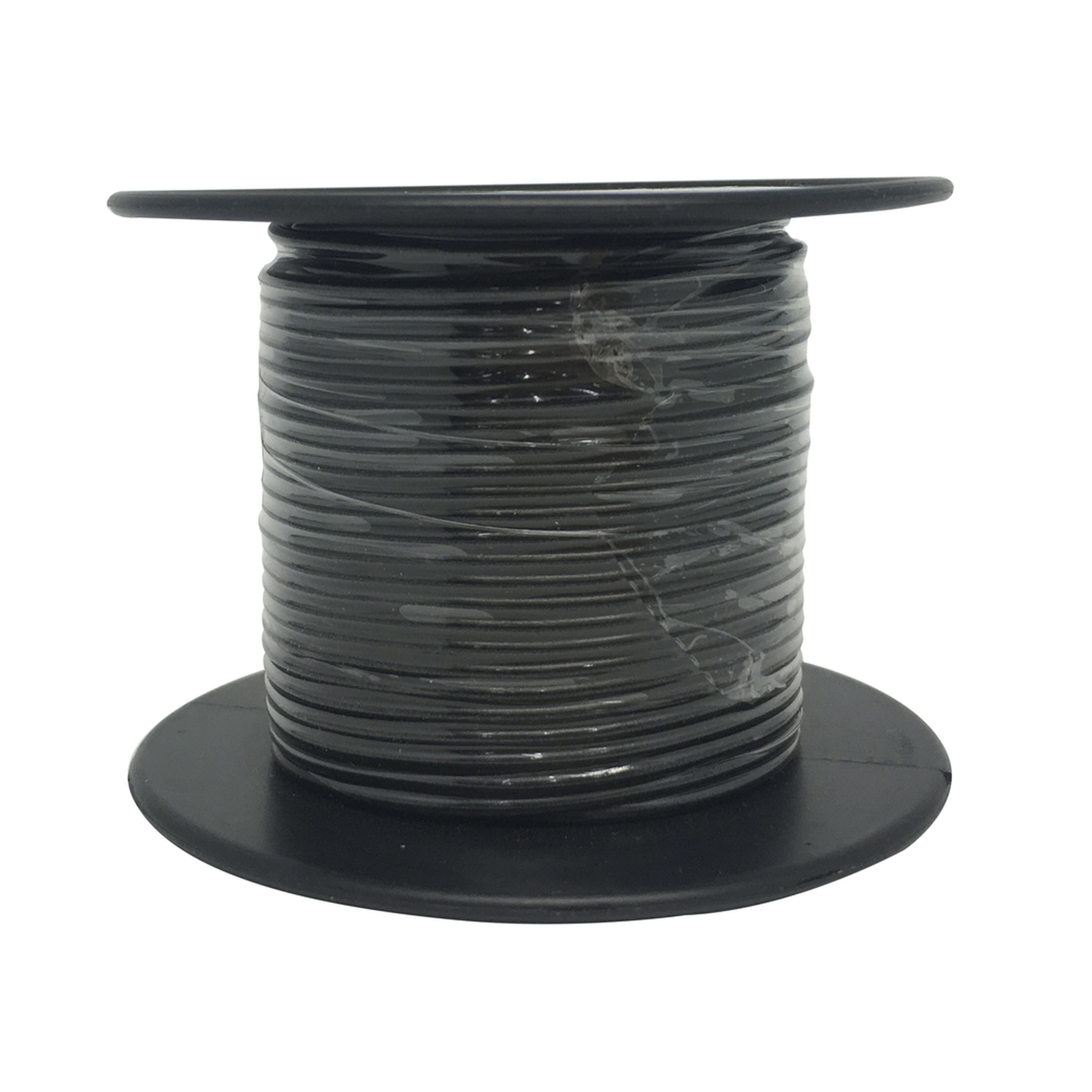 Black Light Duty Hook-up Wire - 25m Roll