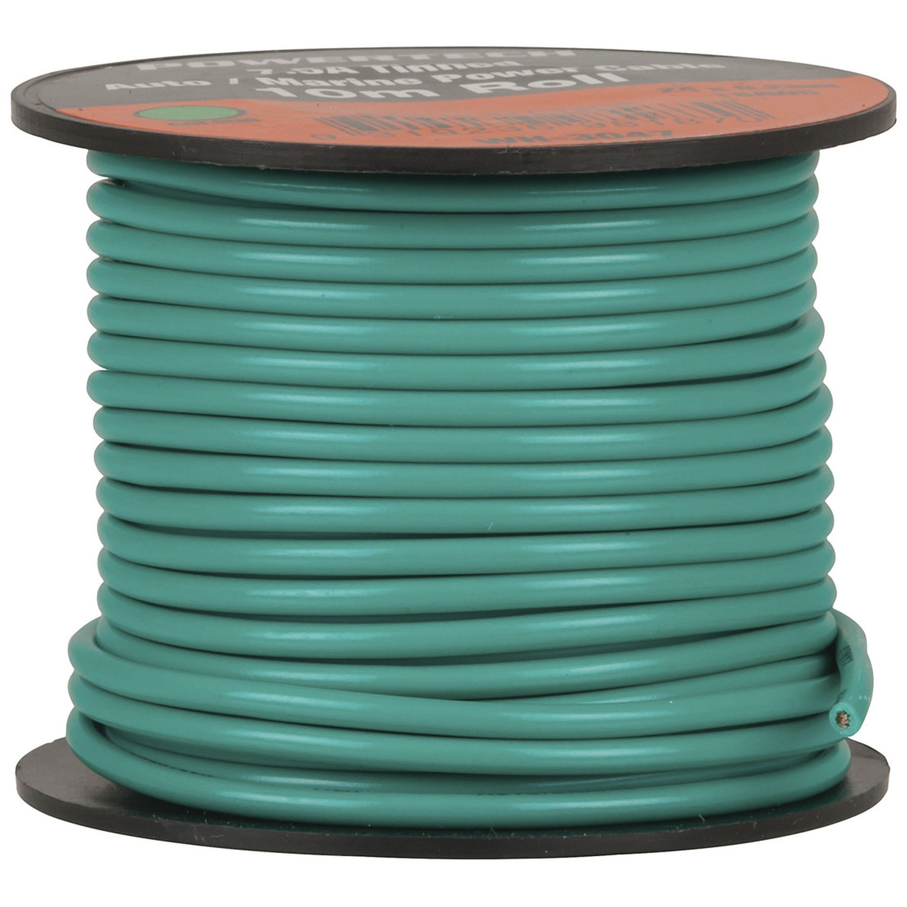 7.5A Heavy Duty Tinned Hook Up Wire - 10m roll - Green