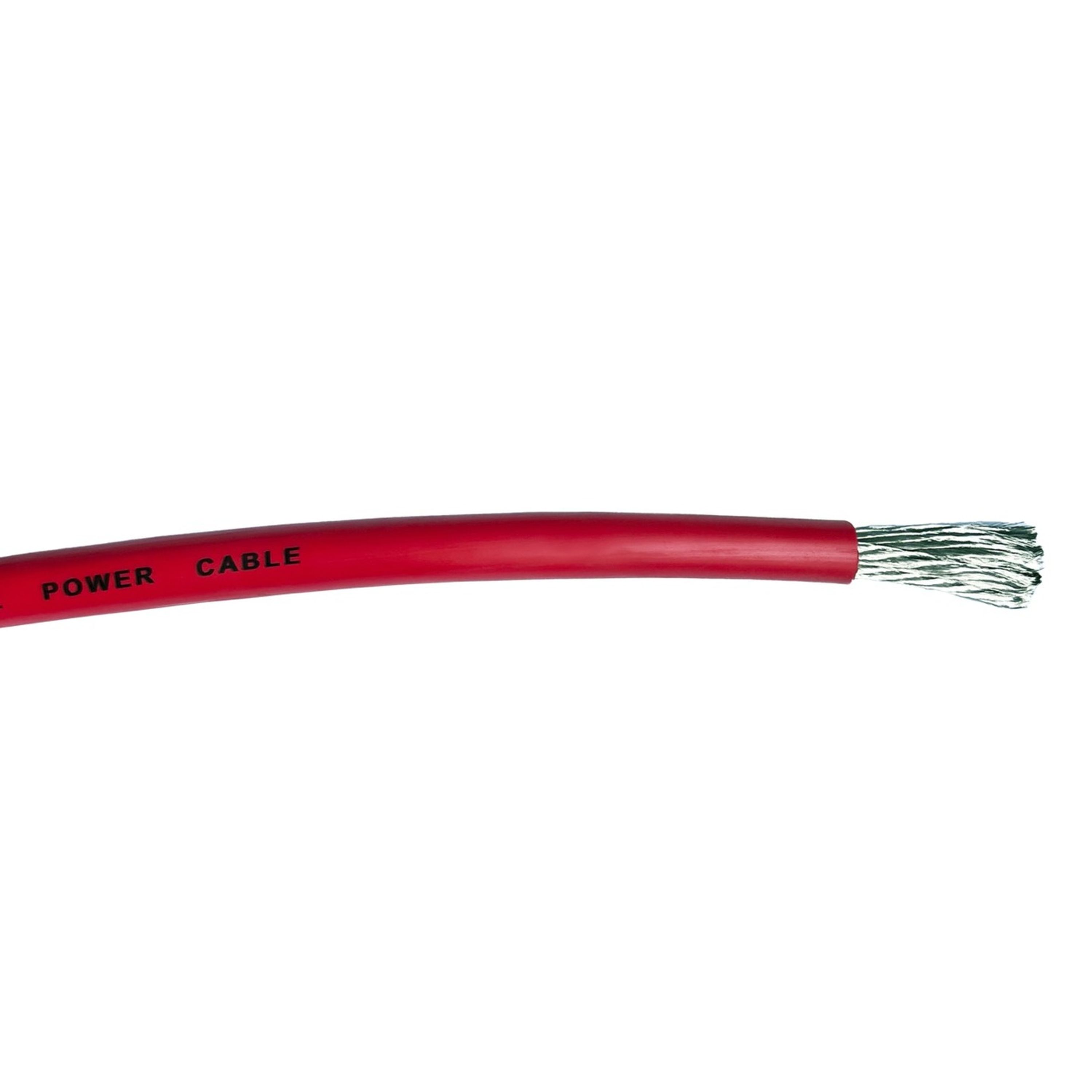 00 Gauge Ultra High Current OFC Power cable - Red