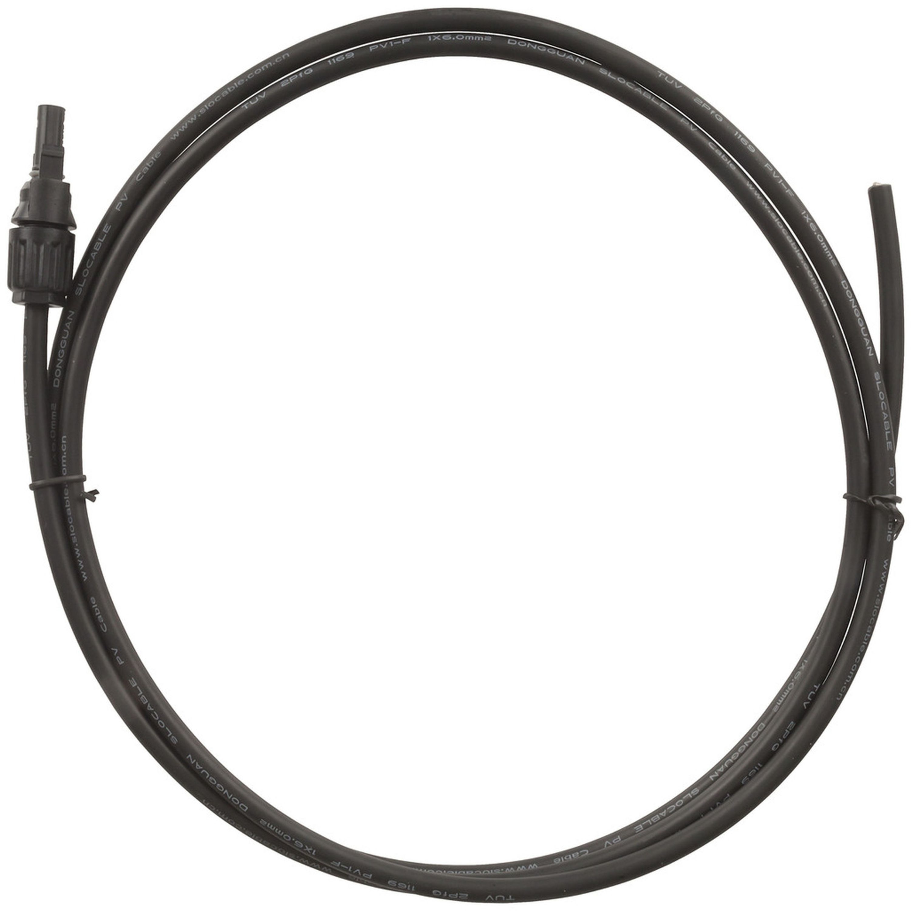 2m Solar Power Cable with MC4 Plug to Bare End
