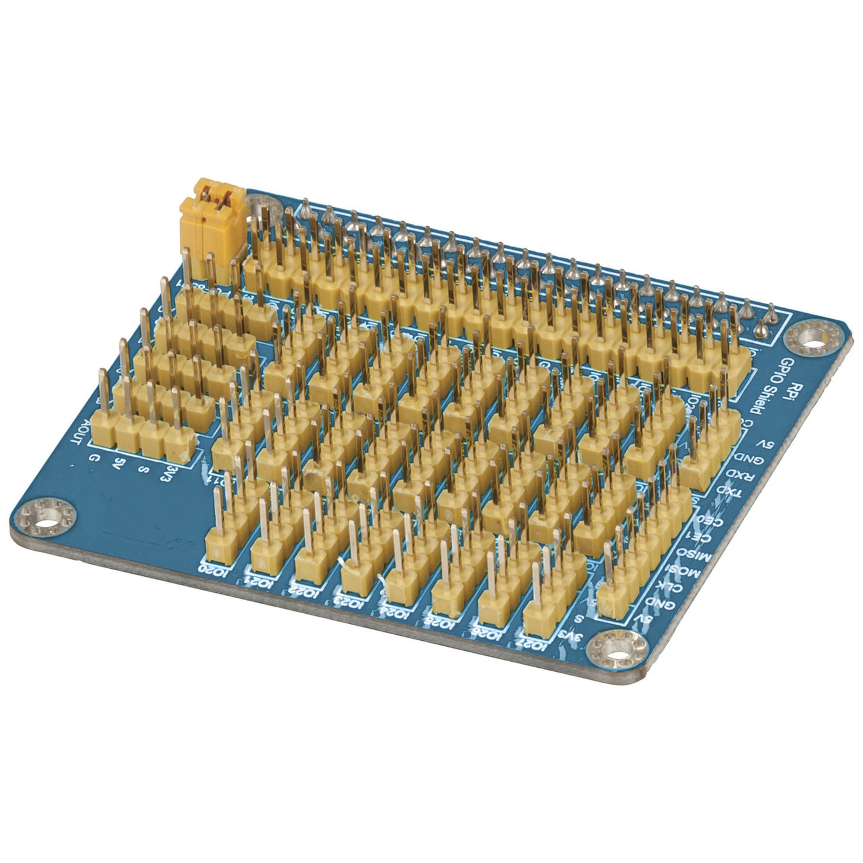 Duinotech Raspberry Pi GPIO Expansion Shield with 4 x AD/DA