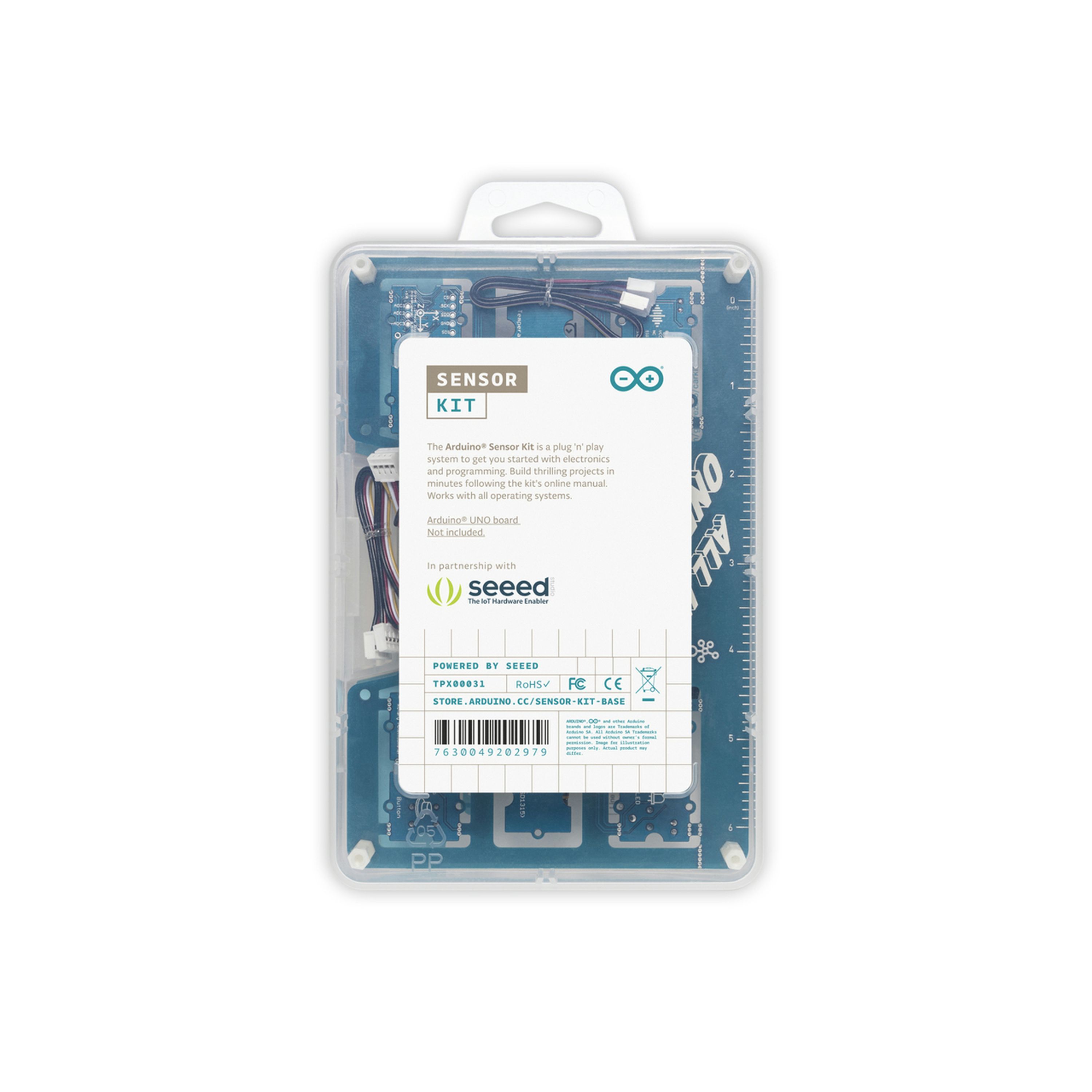 Arduino Sensor Kit with 10 Sensors plus Shield
