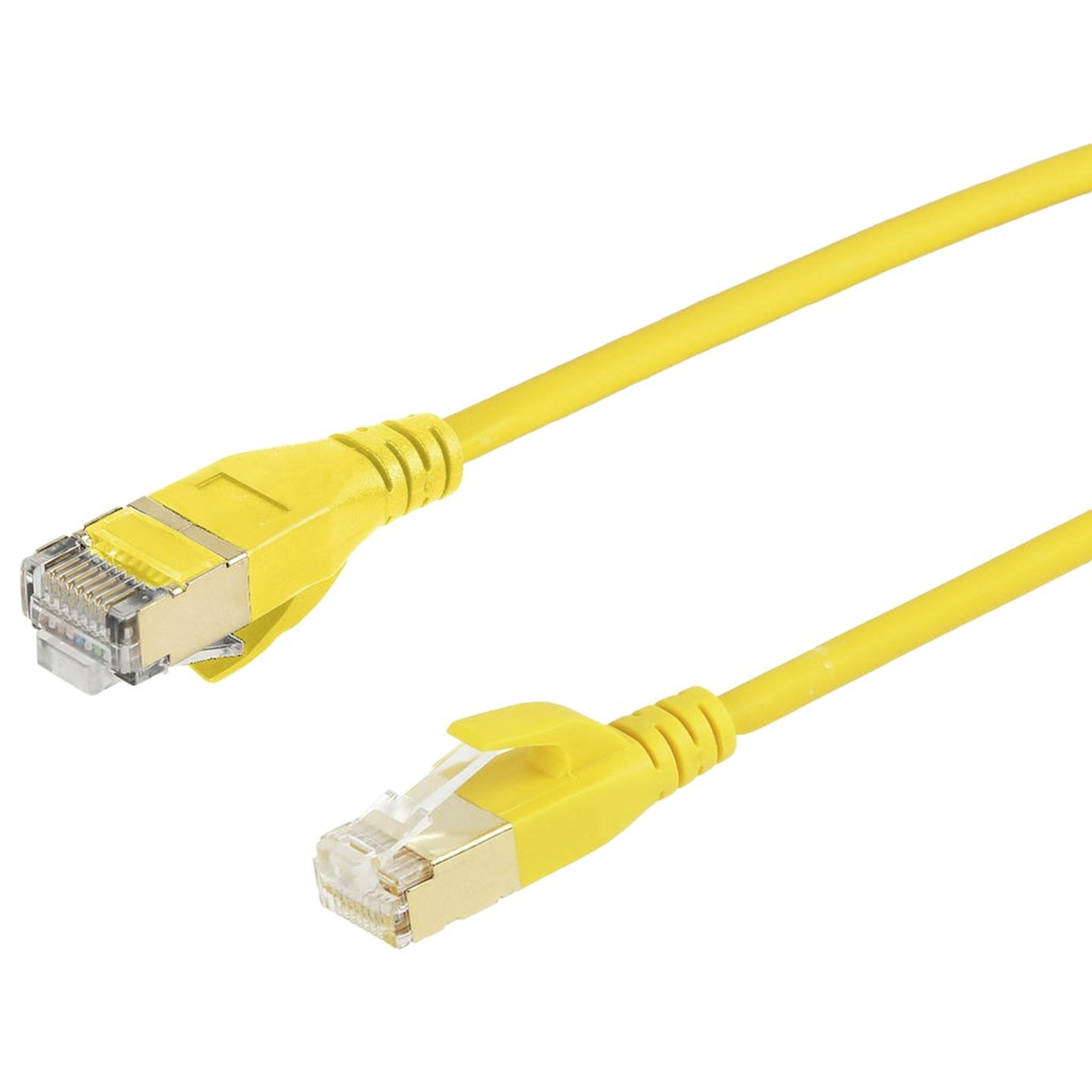 Cat7 Ultra Thin Patch Cable 6Pk - 25cm Yellow