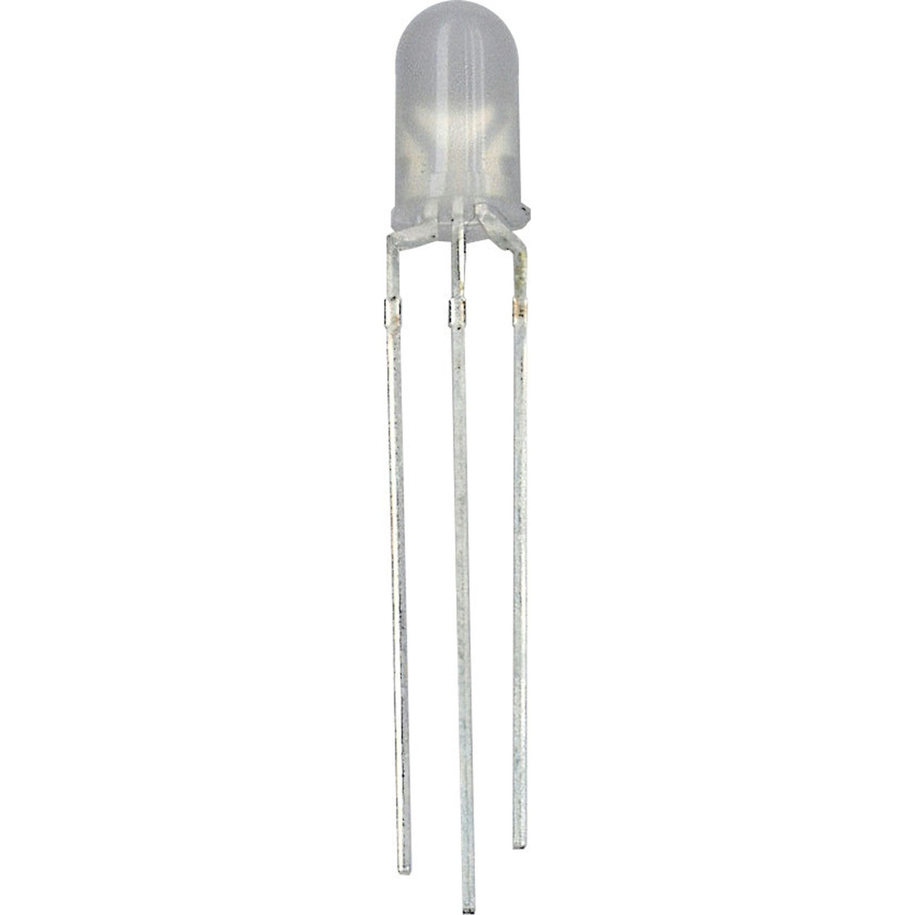 Tricolour Red/Green/Orange 5mm LED 70/80mcd Round Diffused