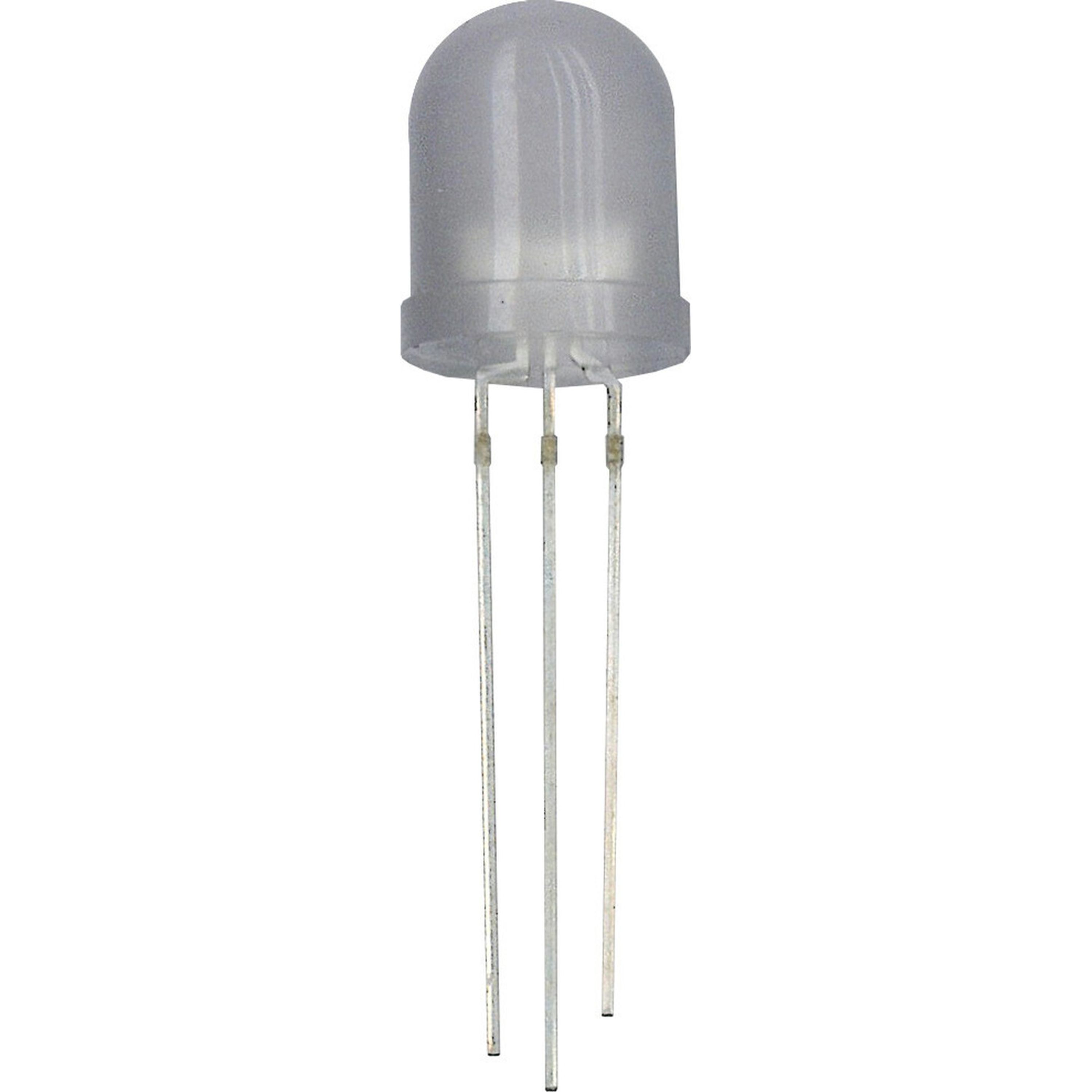 Tricolour Red/Green/Orange 10mm LED 10mcd Round Diffused